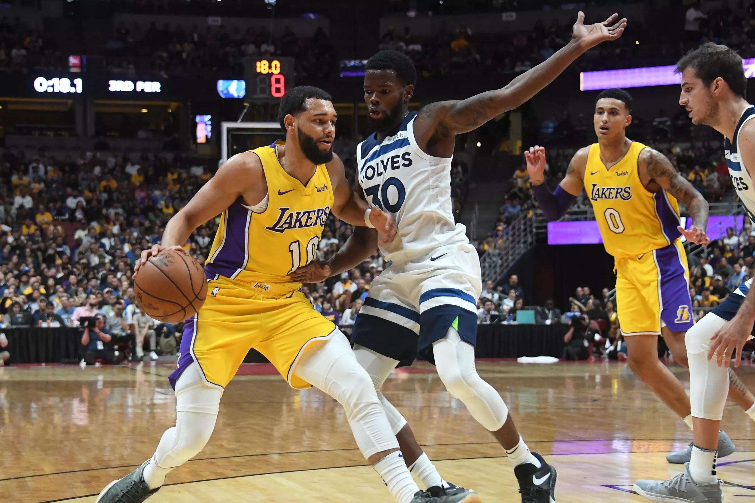 lakers vs timberwolves match player stats